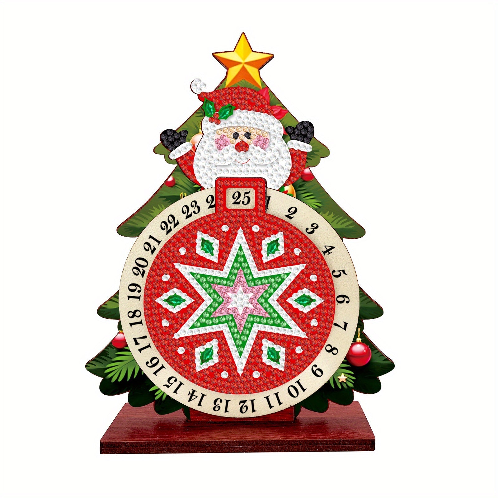 Weihnachtsmann im Weihnachtsbaum | Kalender | Diamond Painting