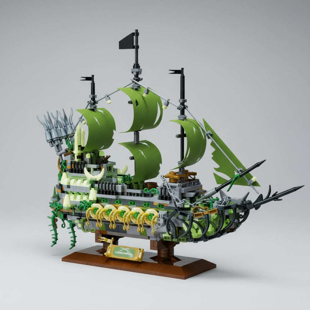 Grünes Piratenschiff | Bausteine