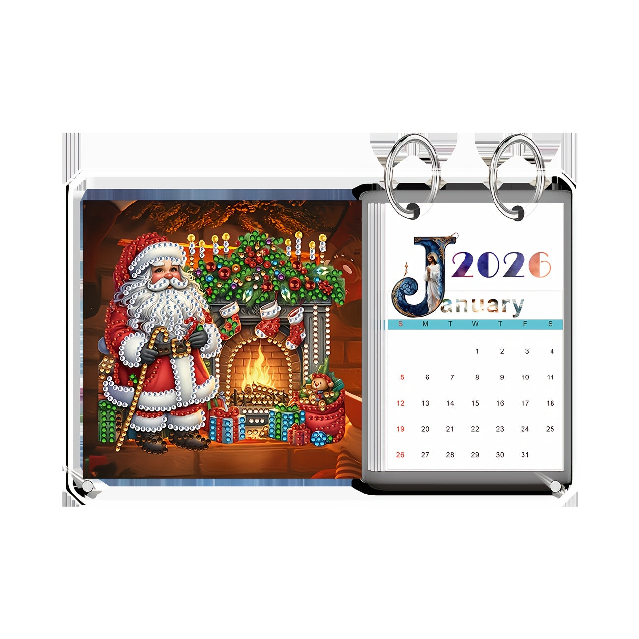 Weihnachtsmann | Aufstellkalender | Diamond Painting