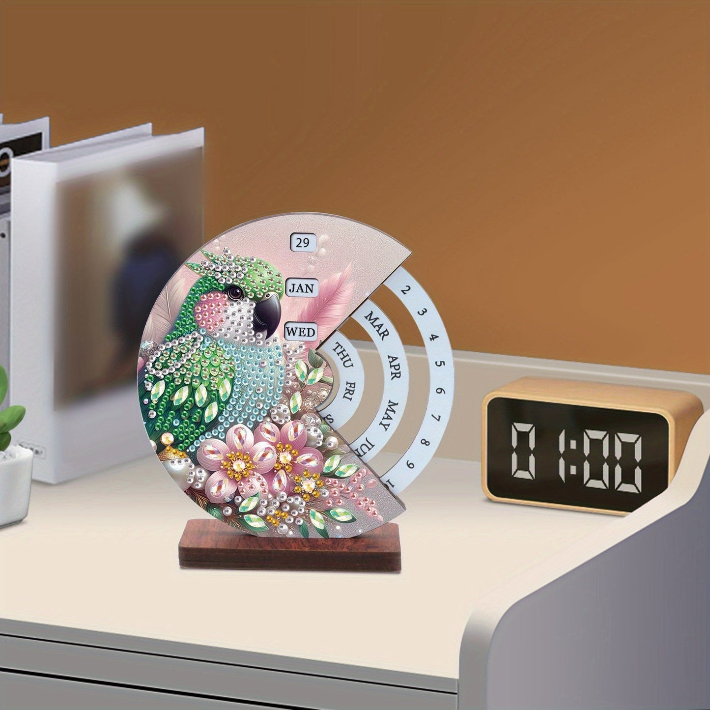 Grüner Vogel | Kalender | Diamond Painting