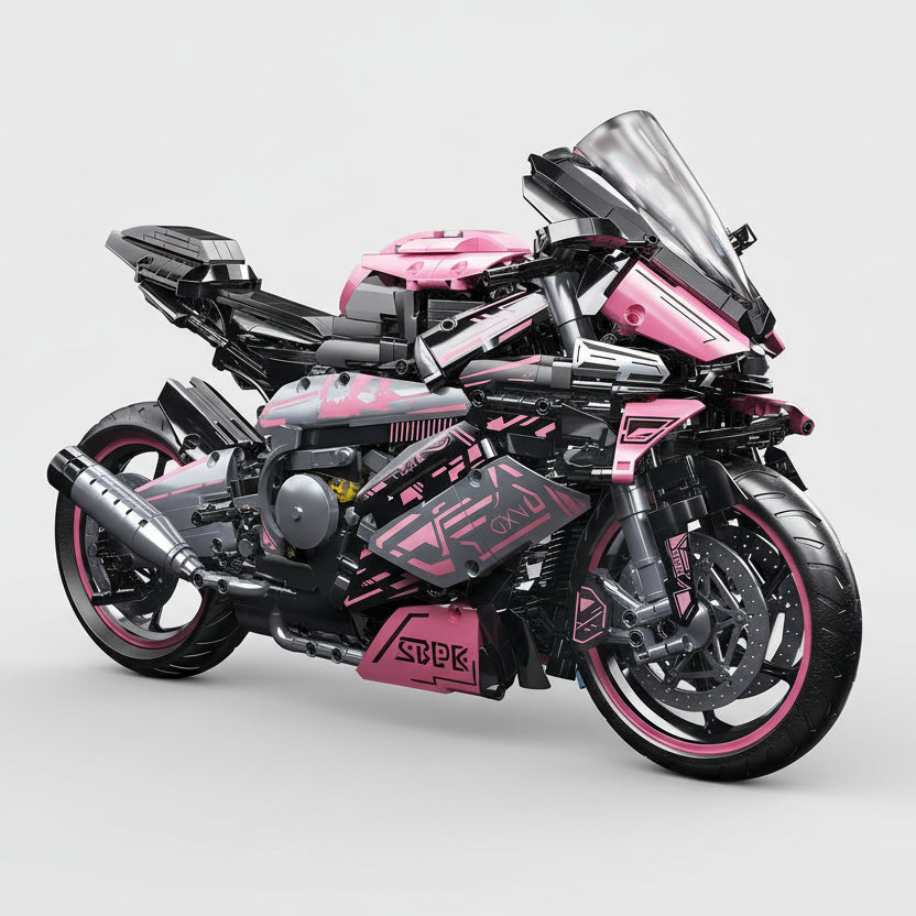 Rosa Motorrad | Bausteine