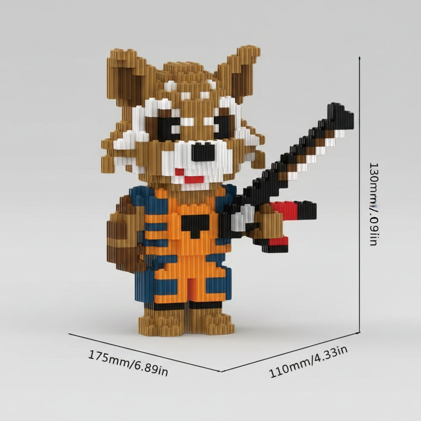 Waschbären mit Gitarre | Bausätze