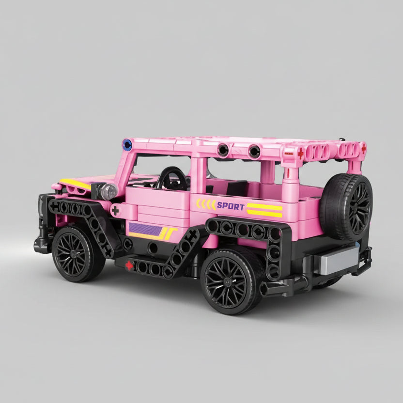 Rosa Jeep | Bausteine