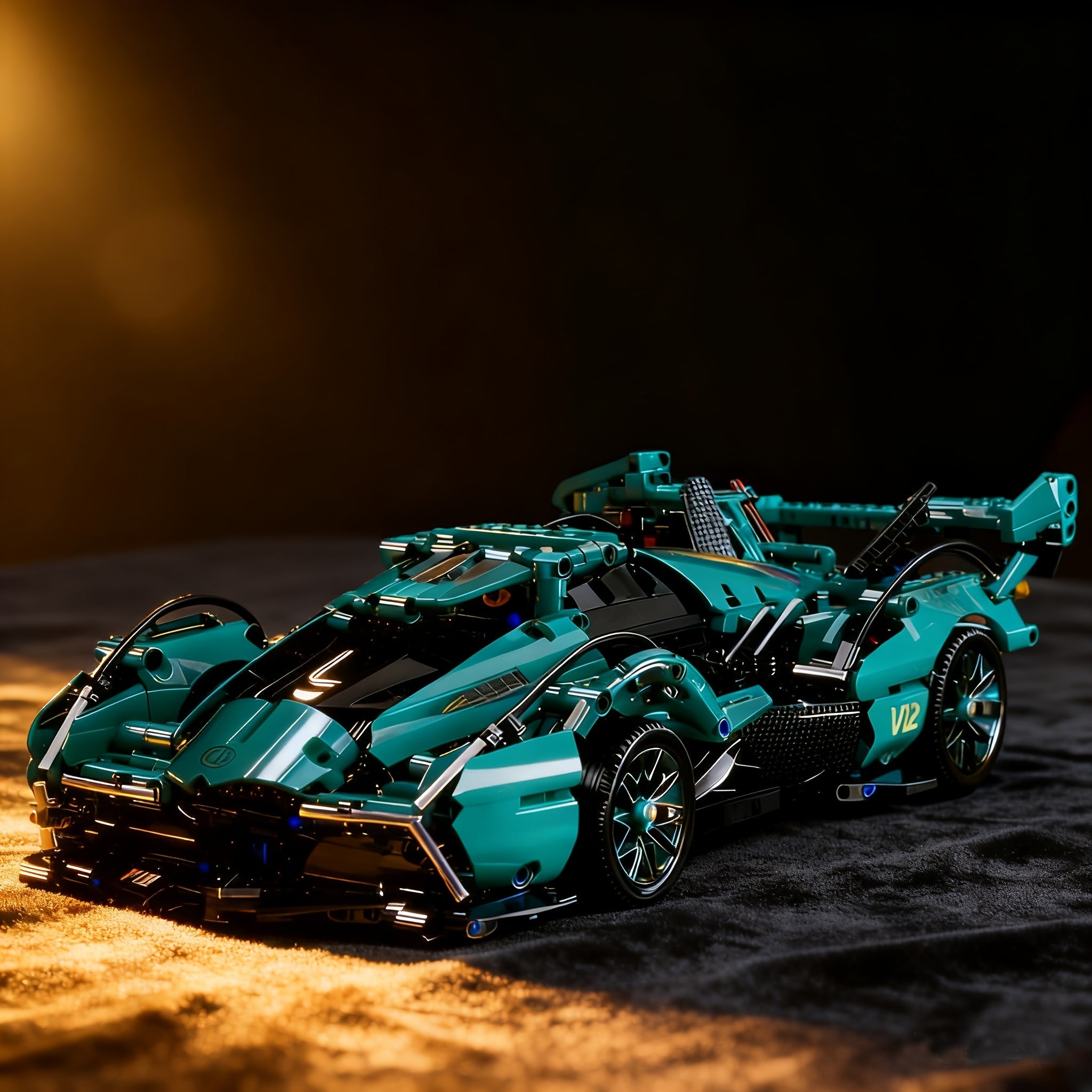 Blauer Supersportwagen | Bausteine