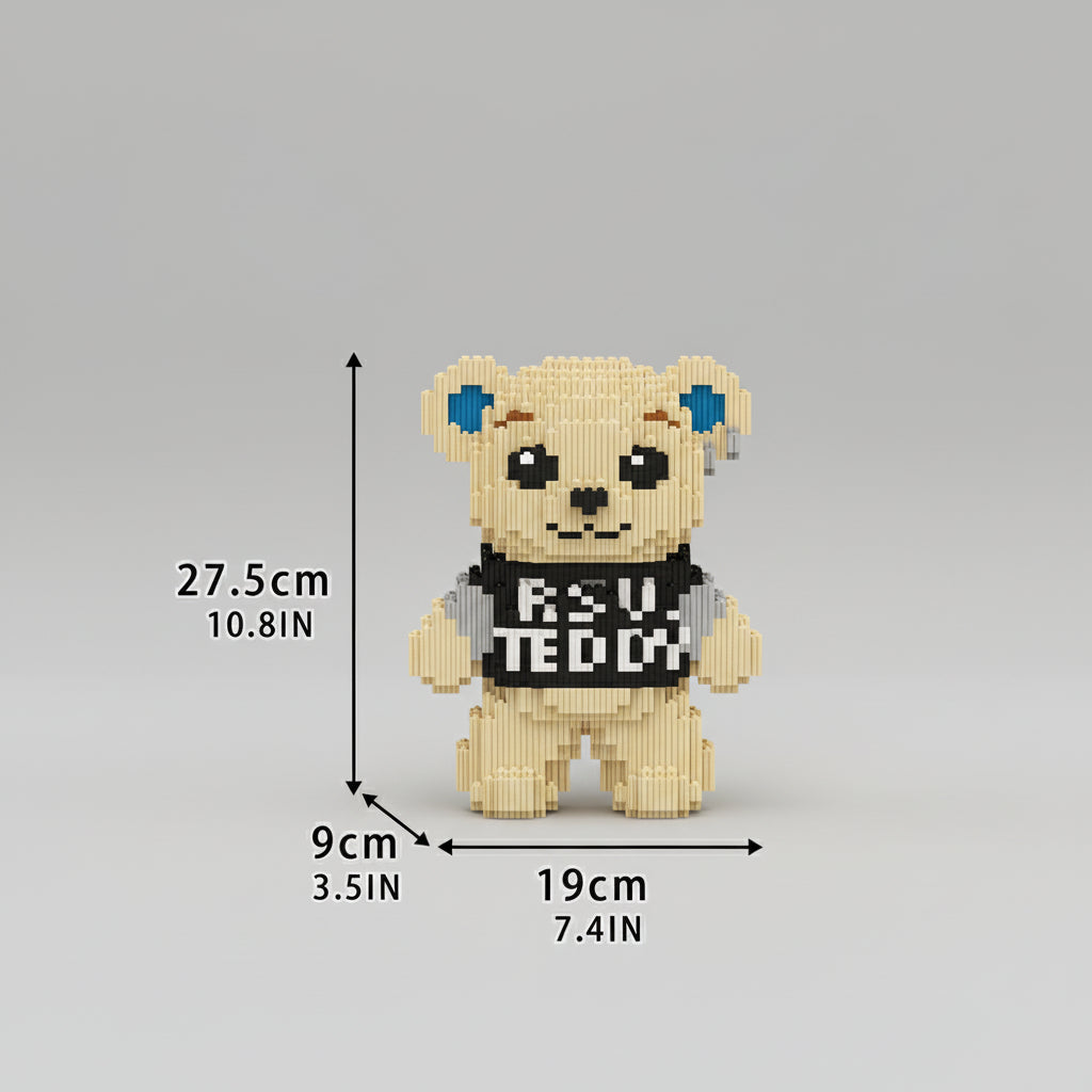 Stehender Teddybär | Bausteine