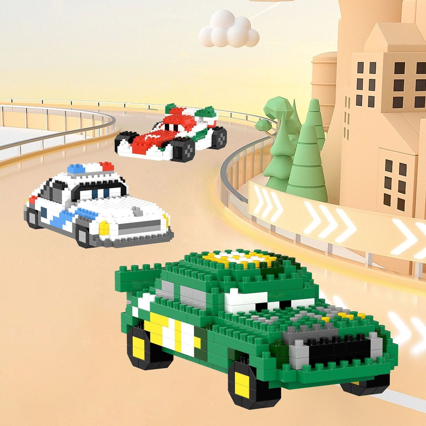 Mini-Rennautos | Bausteine