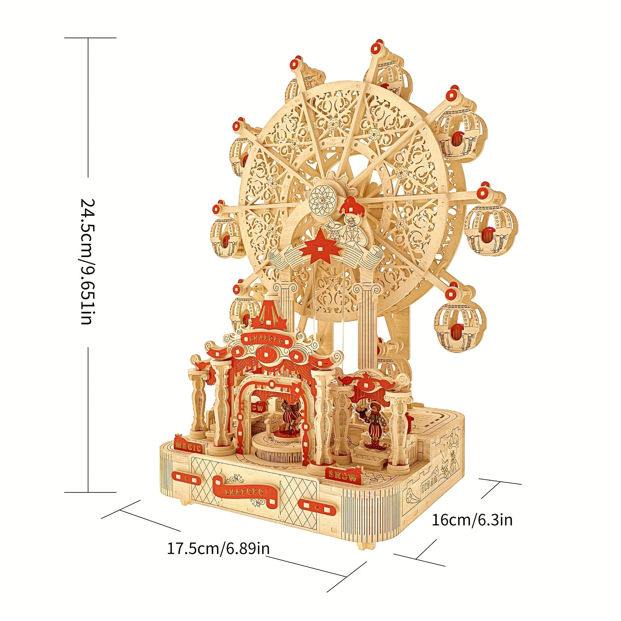 Buntes Riesenrad | 3D Puzzle