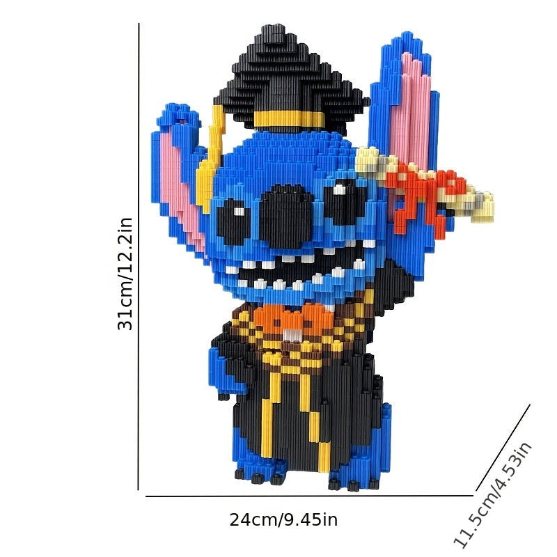 Blaues Wesen mit Diplom | Bausteine