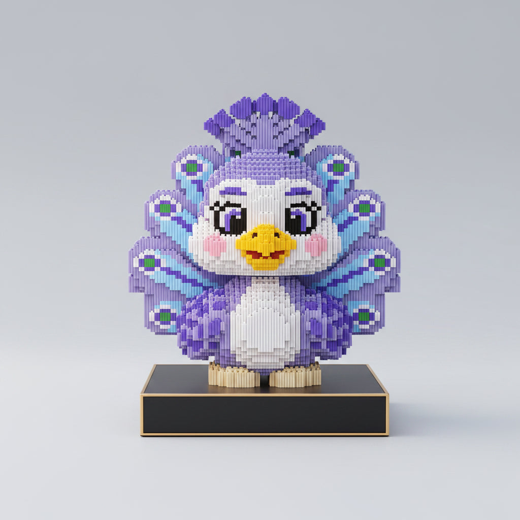 Violetter Pfau | Bausteine