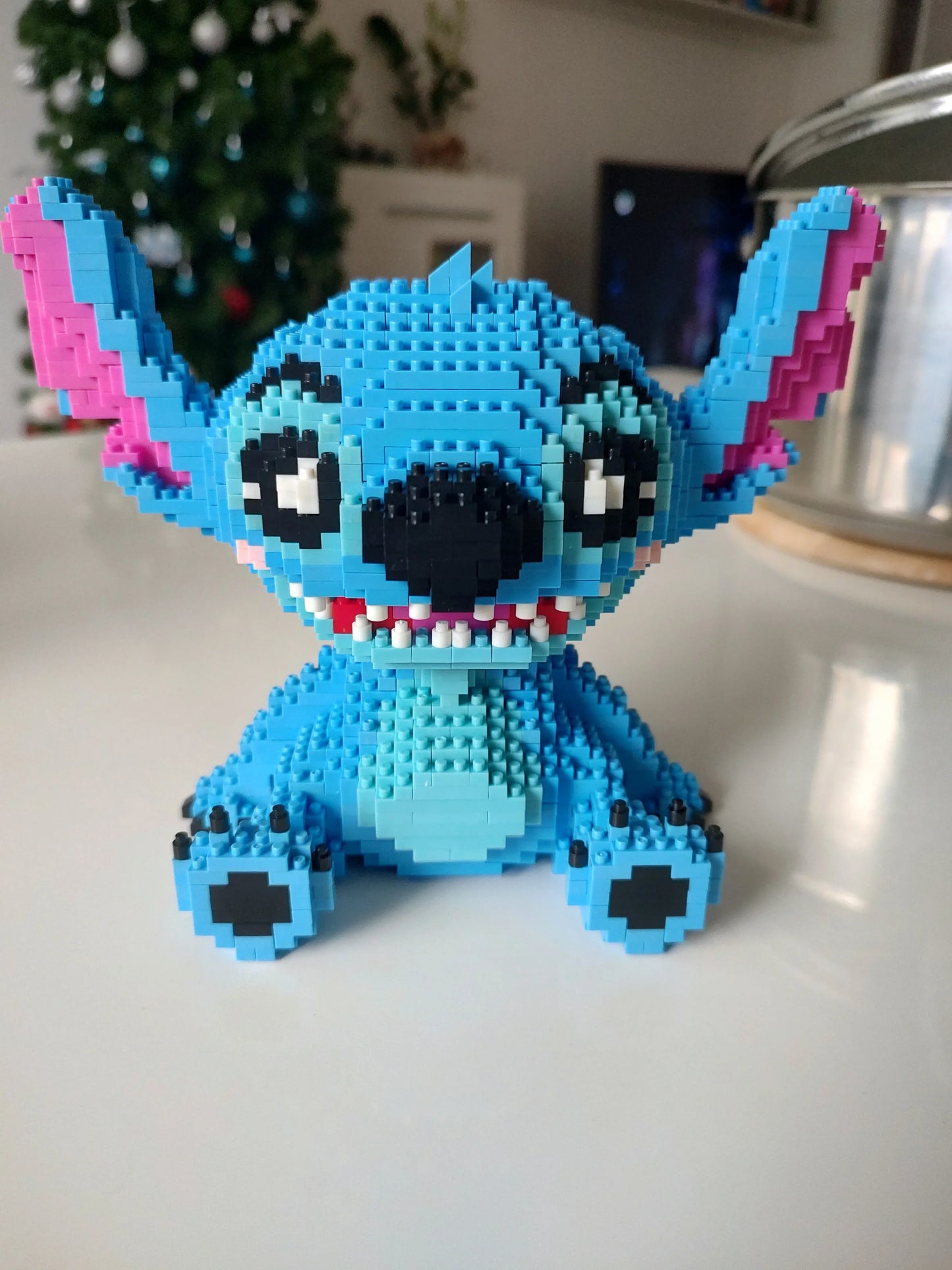 Sitzendes blaues Wesen | Bausteine