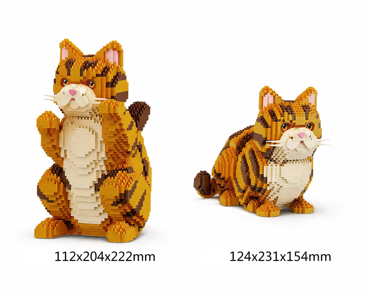 2 in 1 Rote Perserkatze | Bausteine