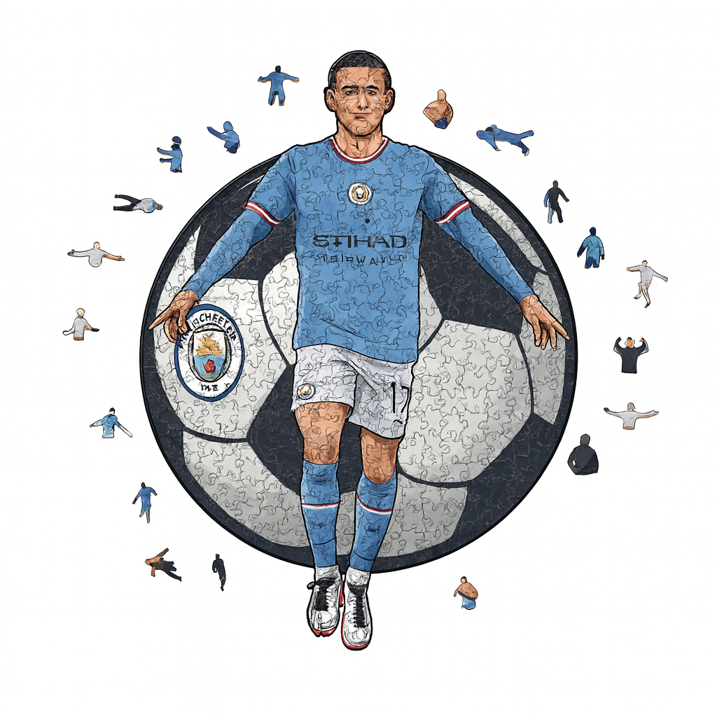 Phil Foden | 2D Holzpuzzle