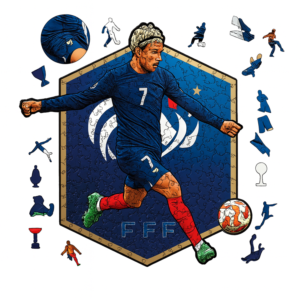 Antoine Griezmann Heimtrikot | 2D Holzpuzzle