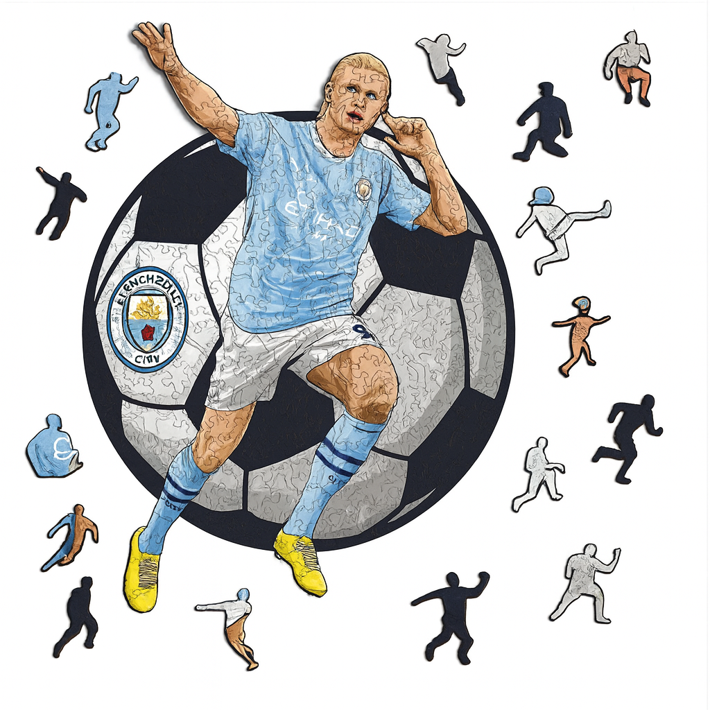 Erling Haaland | 2D Holzpuzzle