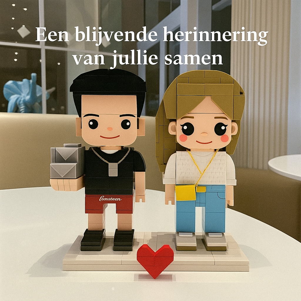 Eigenes Foto als Baustein-Figuren – 2 Personen | Bausteine