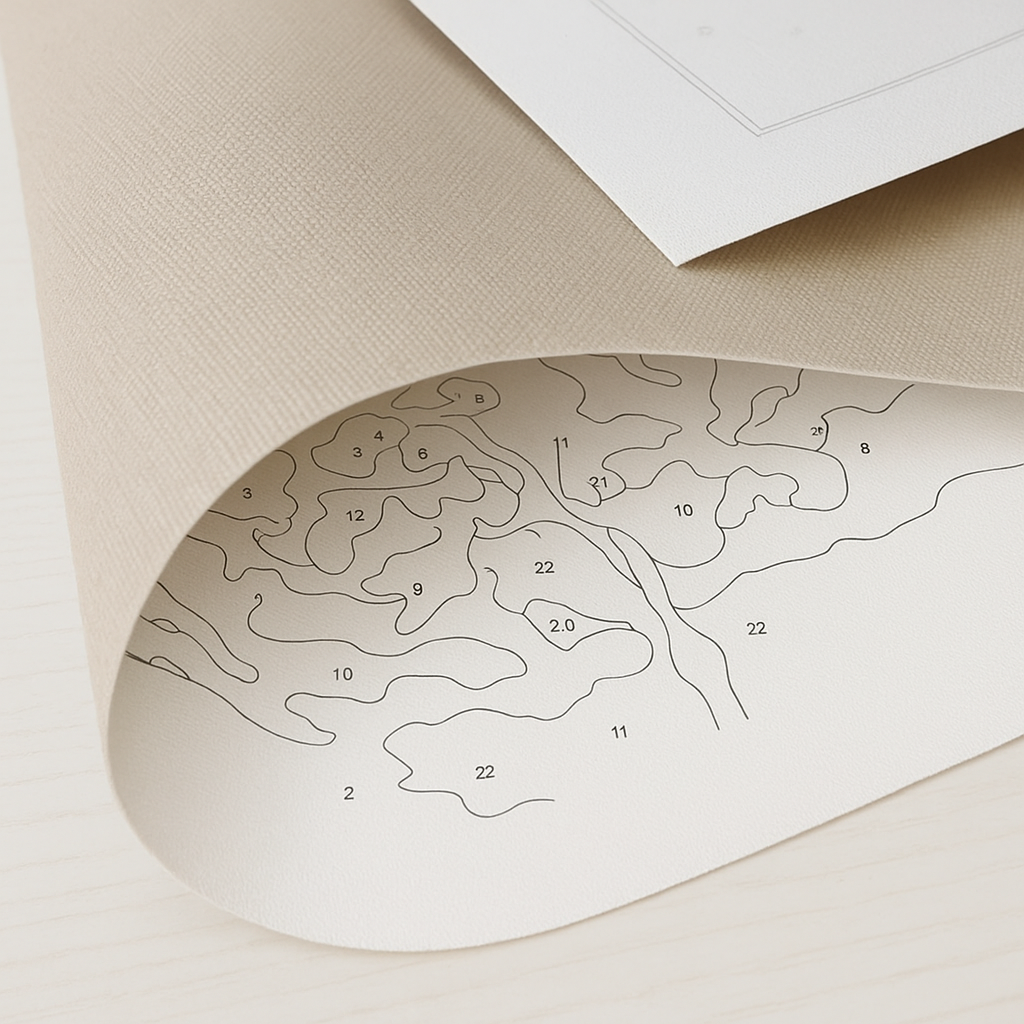 Bergdorf – Malen nach Zahlen