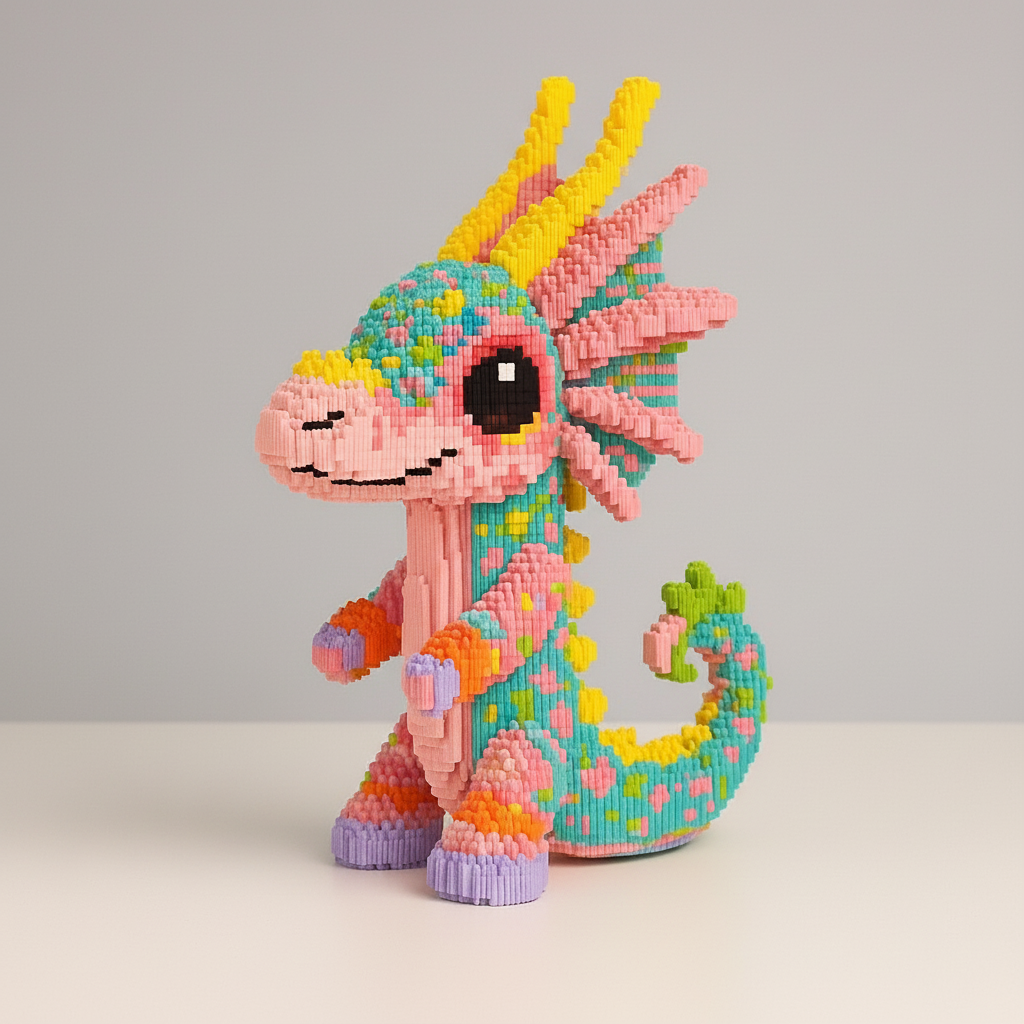 MEGA bunter Drache | Bausteine