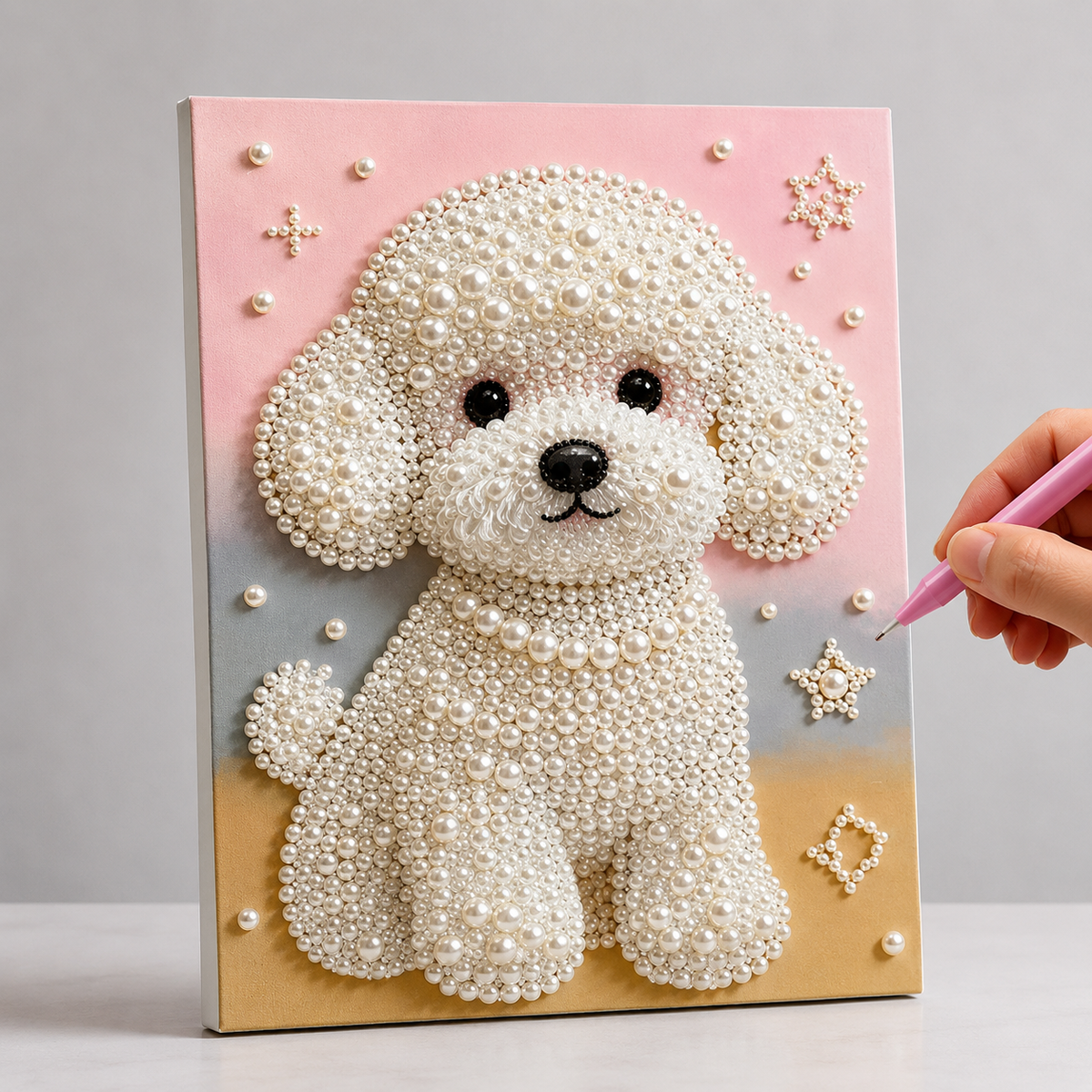 Hund | Premium Perlen Diamond Painting