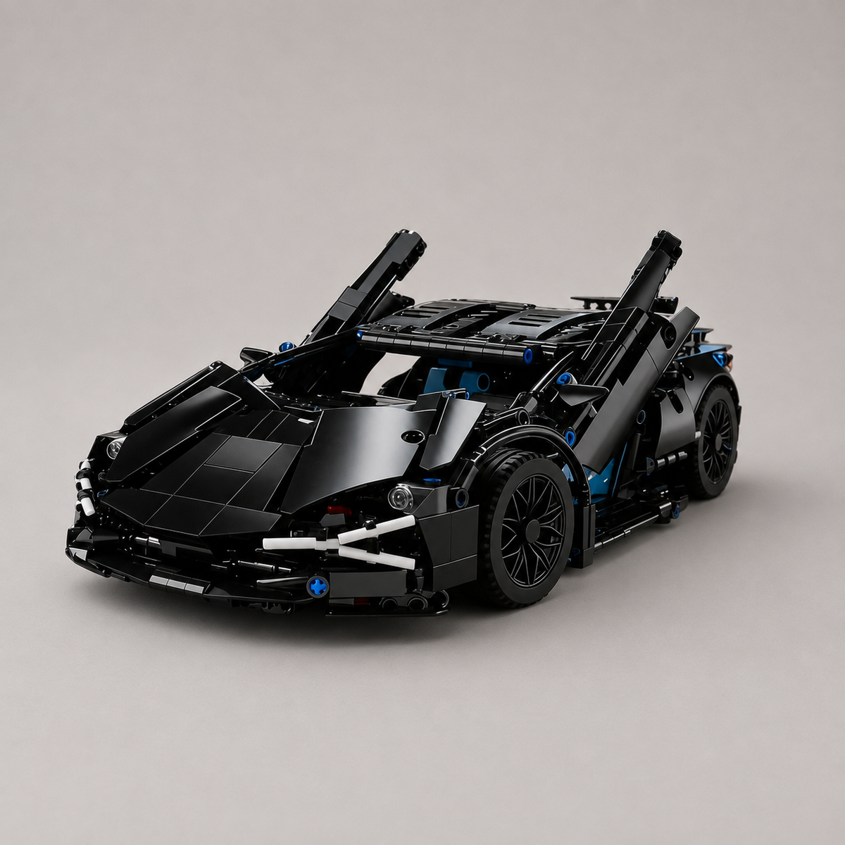 Schwarzer Supersportwagen | Bausteine
