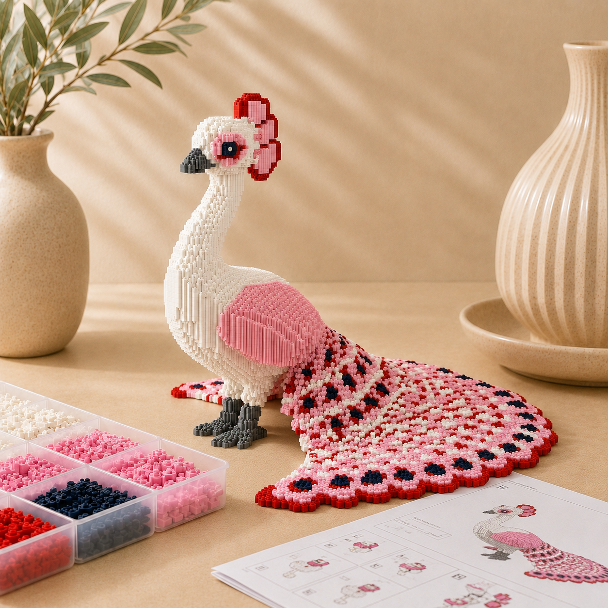 MEGA Prächtiger Pfau | Bausteine