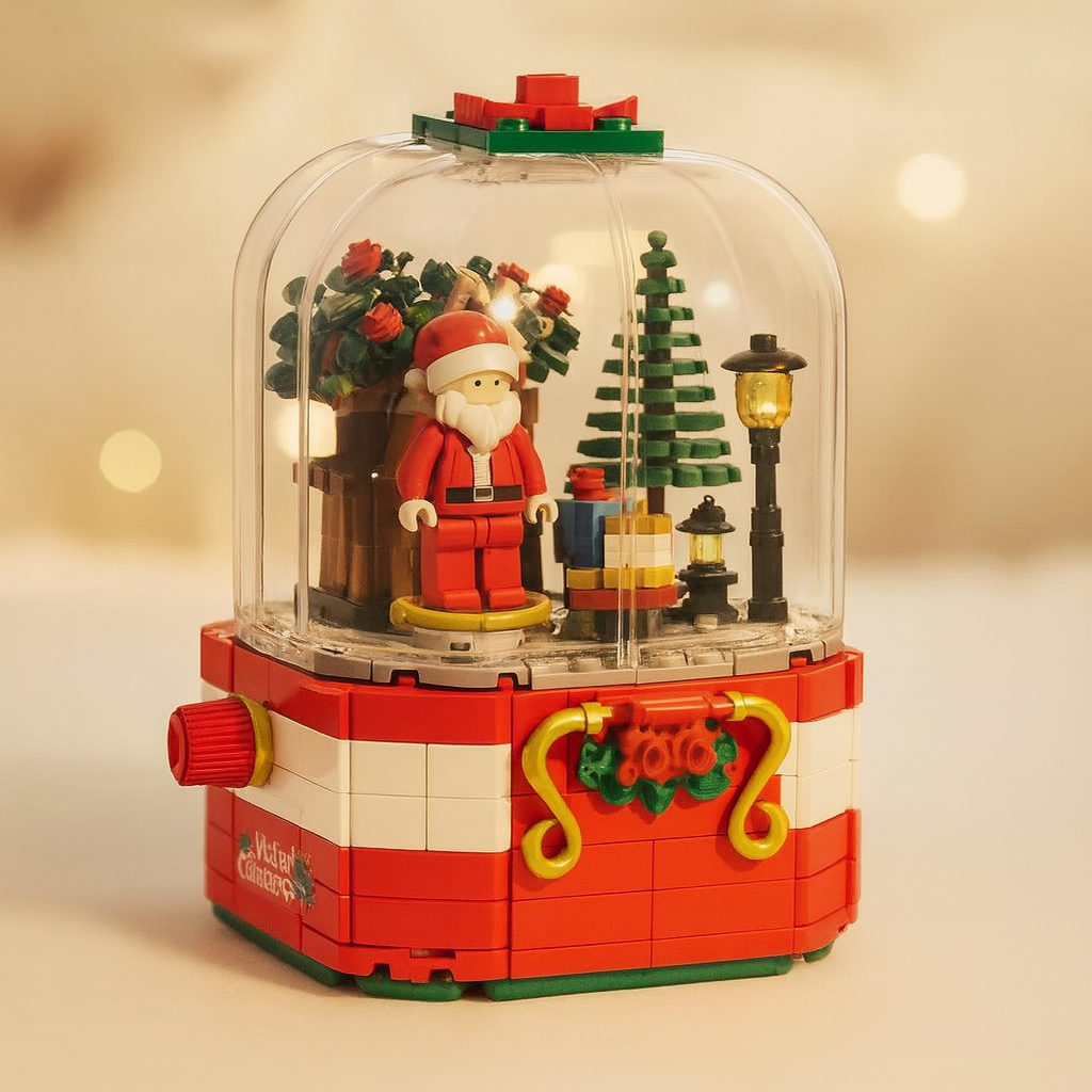 Weihnachtsmann-Spieluhr | Bausteine
