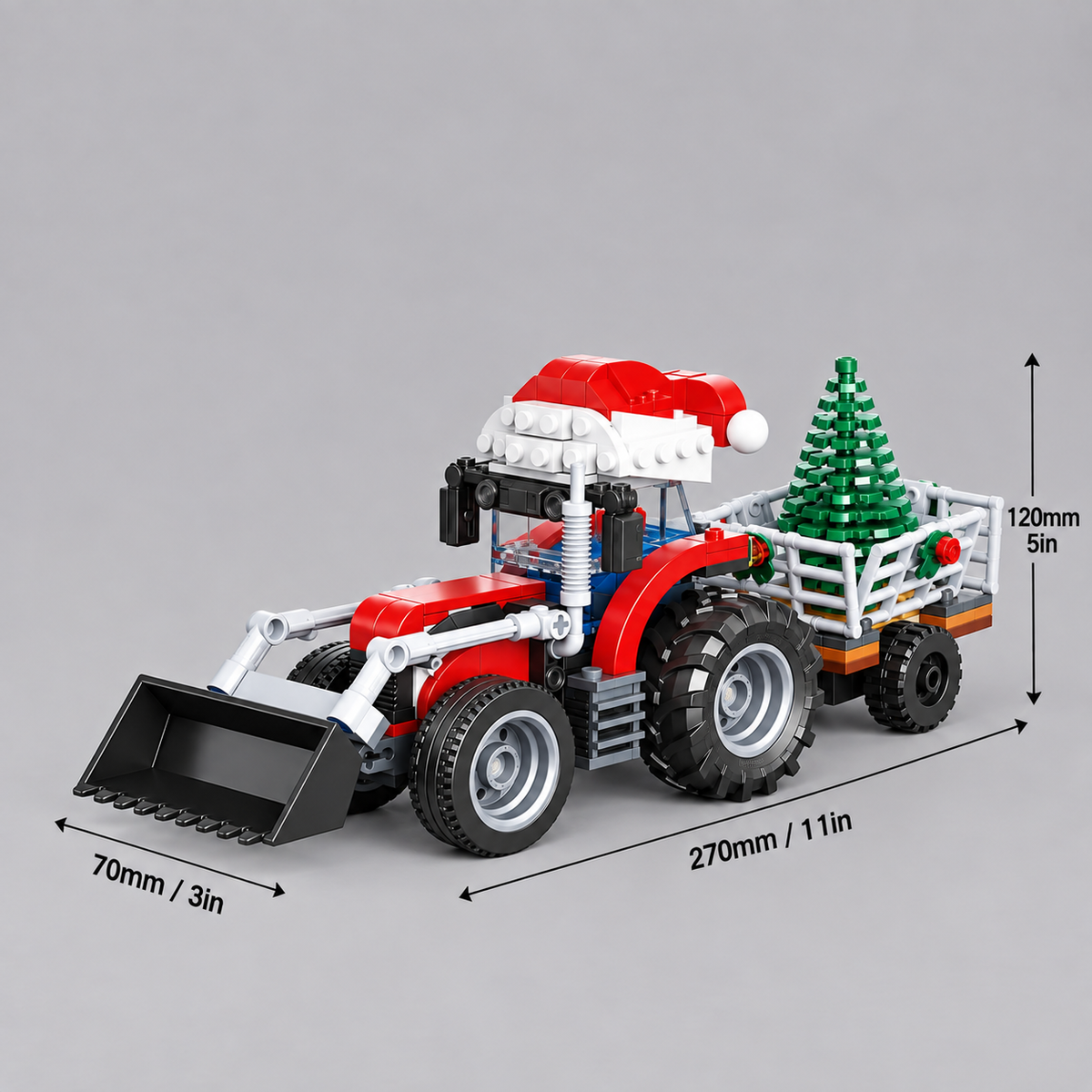 Weihnachtstraktor | Bausteine