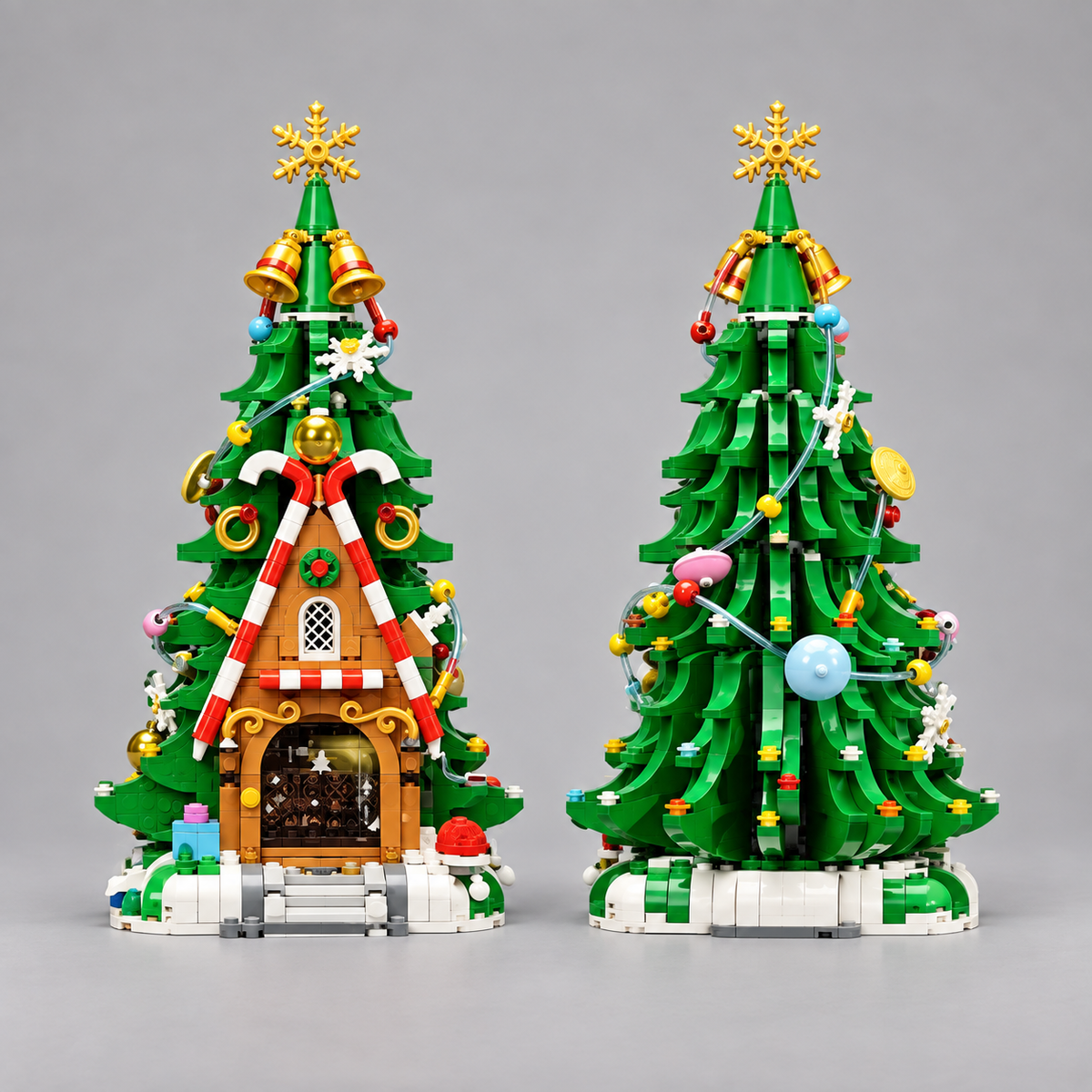 Häuschen mit Weihnachtsbaum | Bausteine