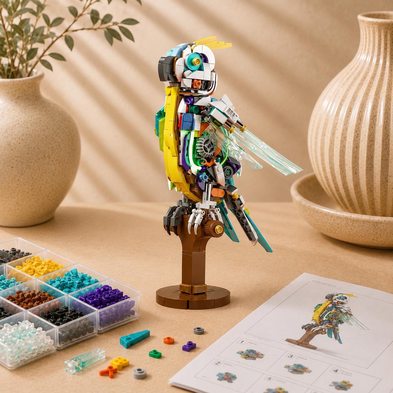Beweglichen Papagei | Bausteine