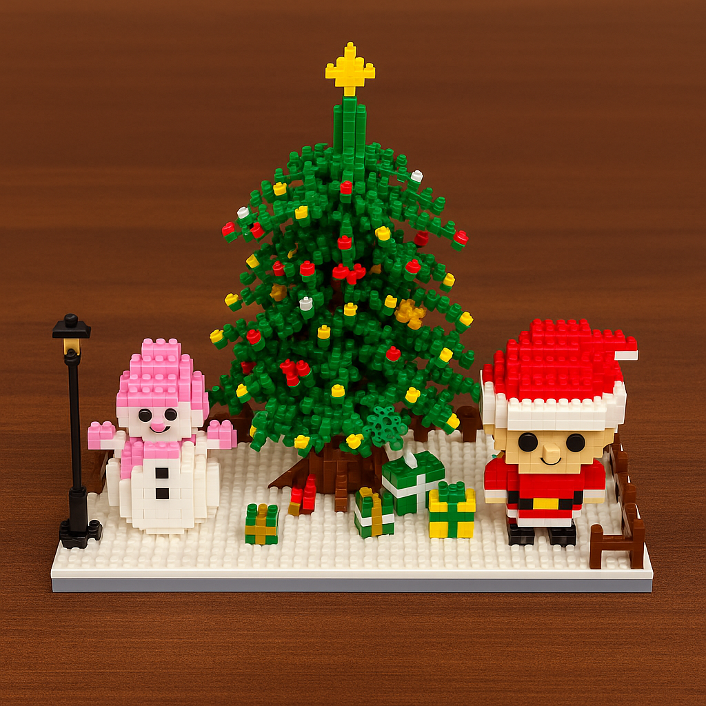 Weihnachts-Bautafel | Bausteine