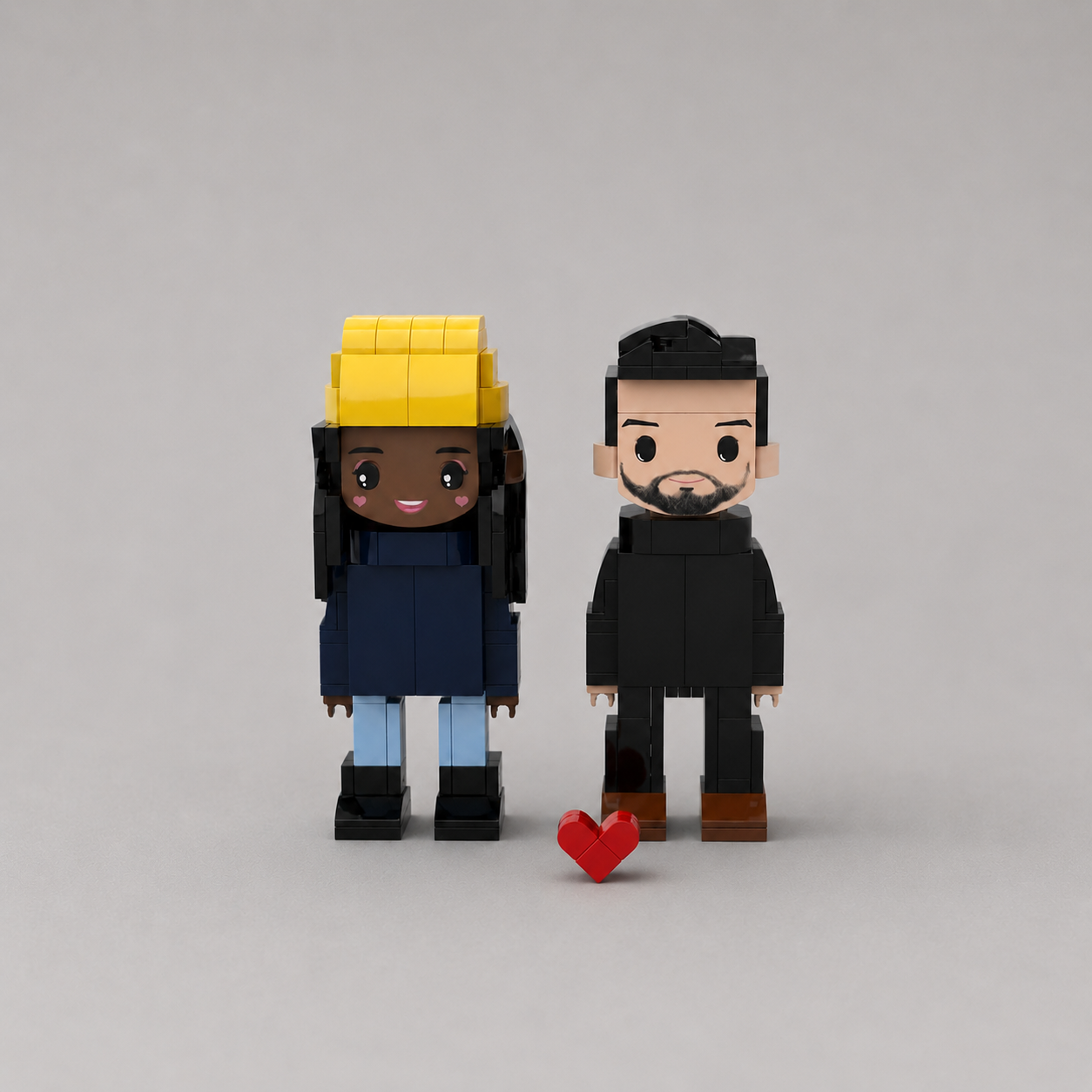 Eigenes Foto als Baustein-Figuren – 2 Personen | Bausteine