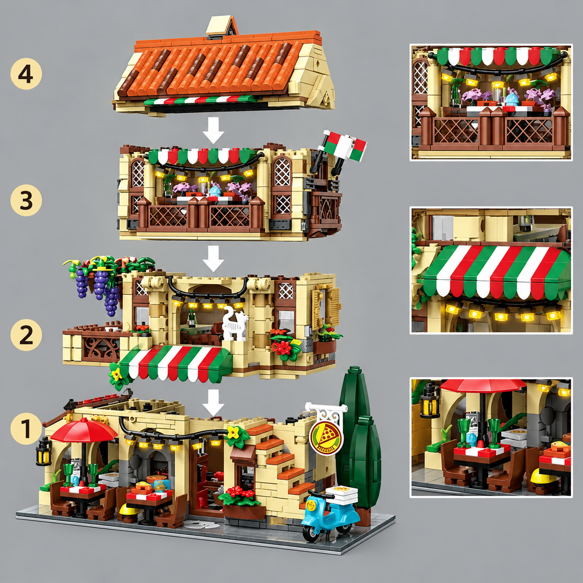 Italienisches Restaurant | Bausteine