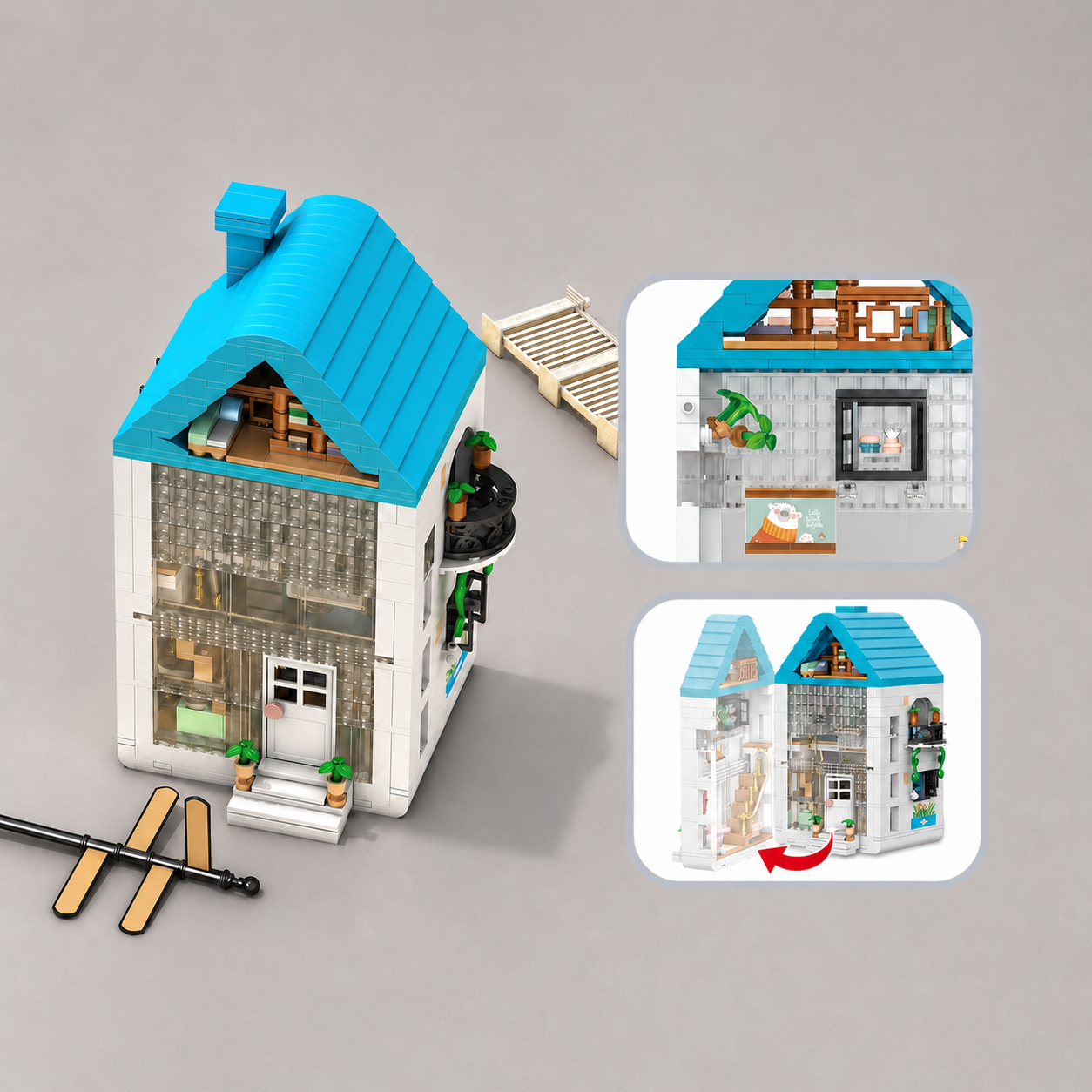 Blaues Haus | Bausteine