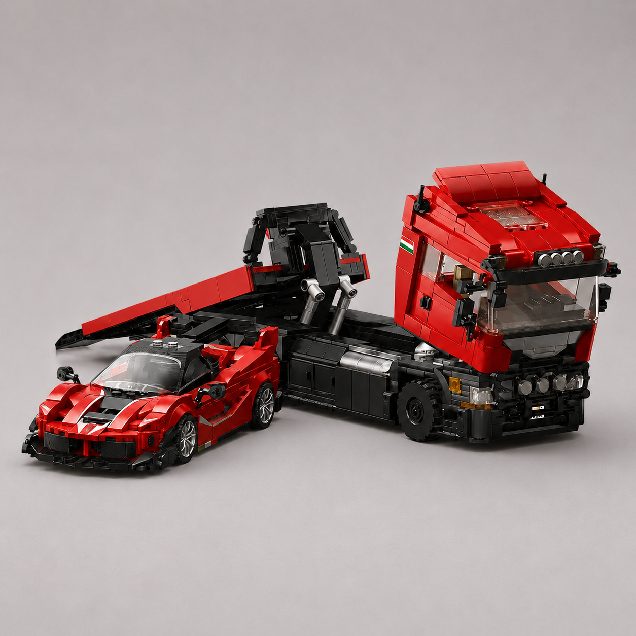 LKW-Transporter mit Anhänger | Bausteine