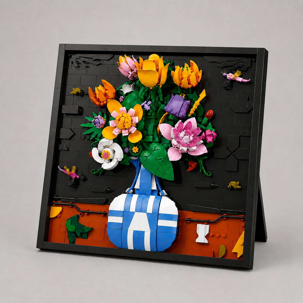 Blumen in Vase-Gemälde | Bausteine