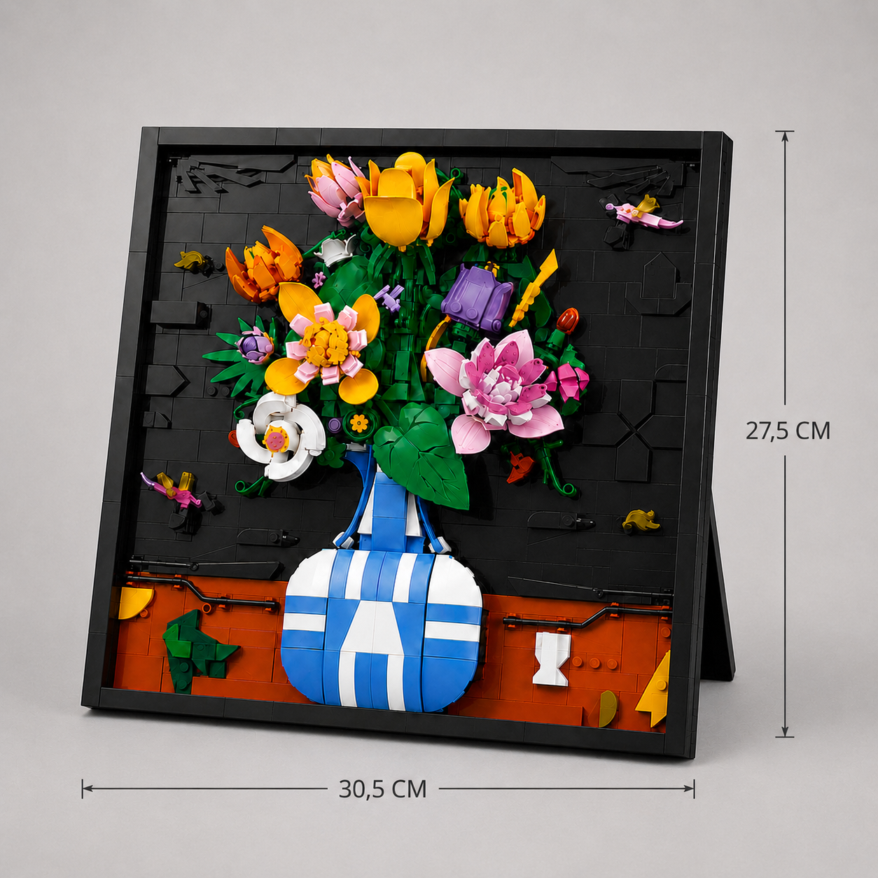 Blumen in Vase-Gemälde | Bausteine