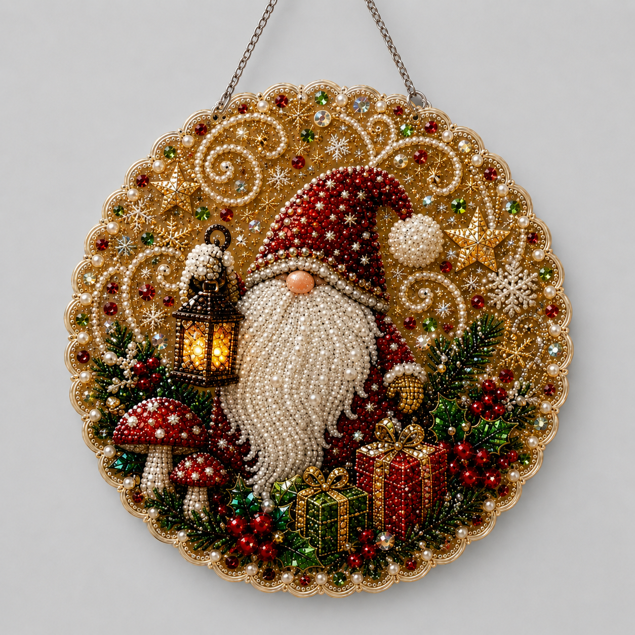 Weihnachtsanhänger | Weihnachtsmann | Diamond Painting