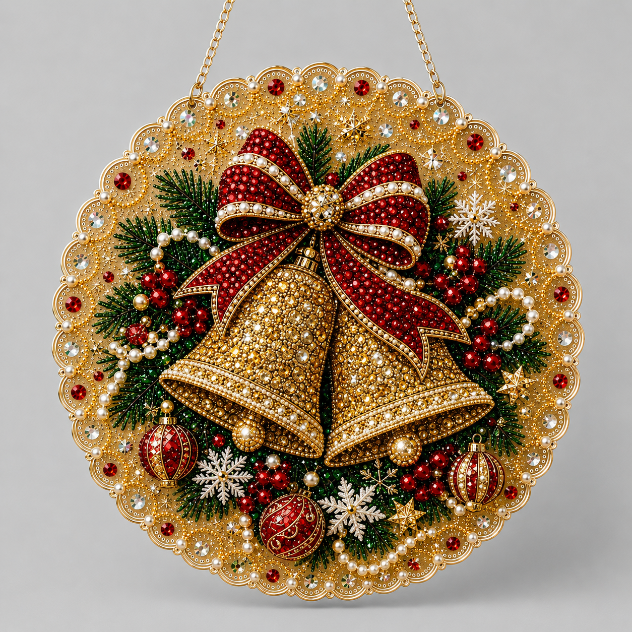 Weihnachtsanhänger | Glocke | Diamond Painting