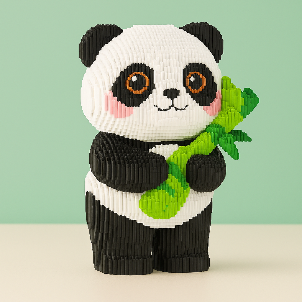 MEGA Panda mit Bambus | Bausteine