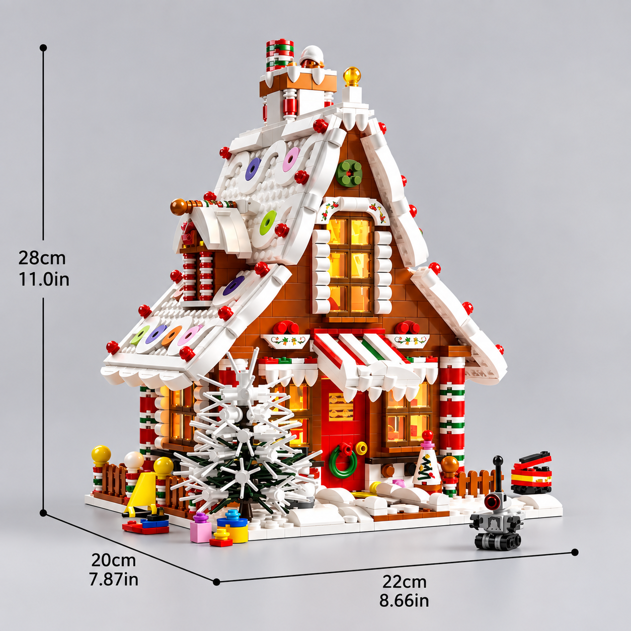 Weihnachts-Lebkuchenhaus | Bausteine