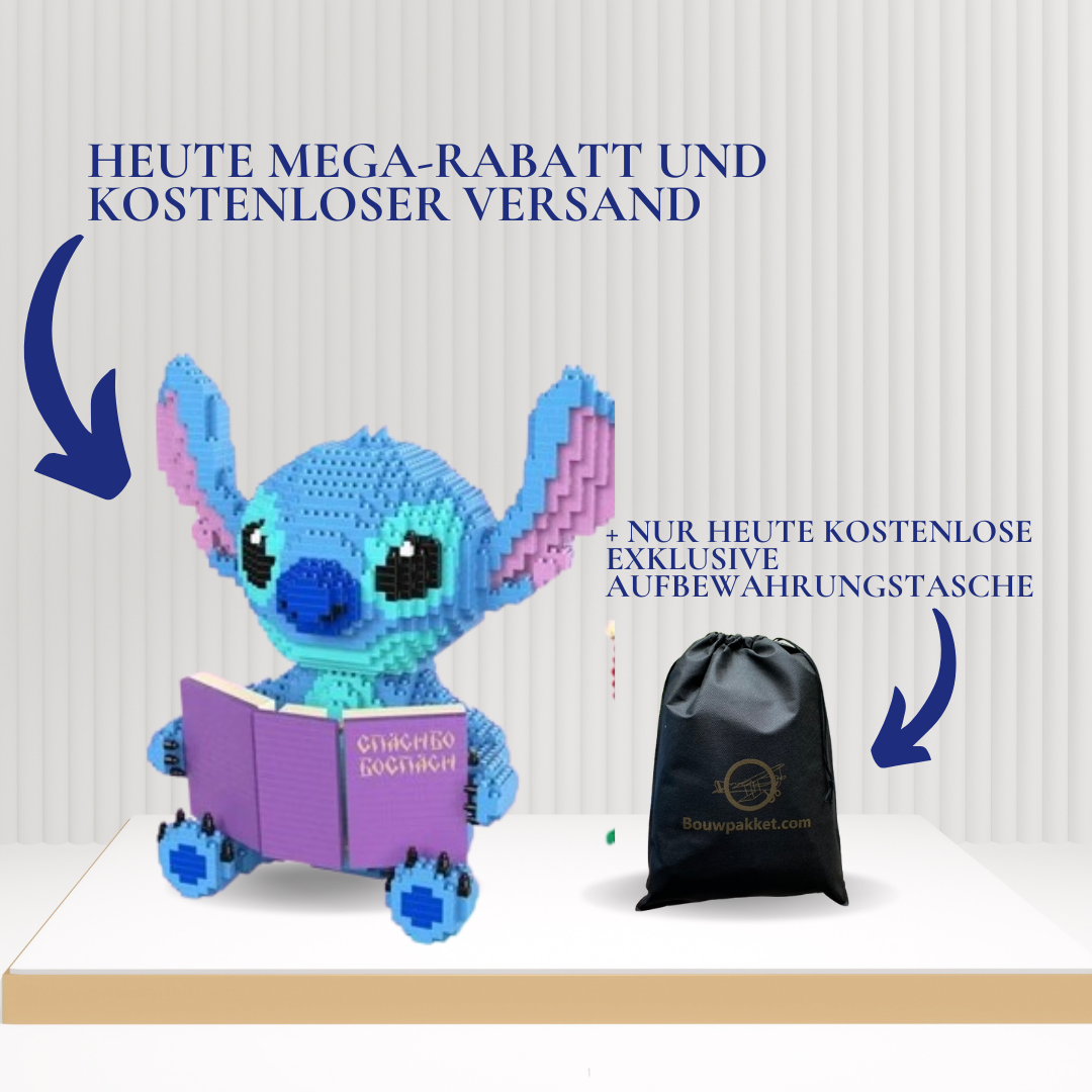 Blaues Wesen mit Buch | Bausteine