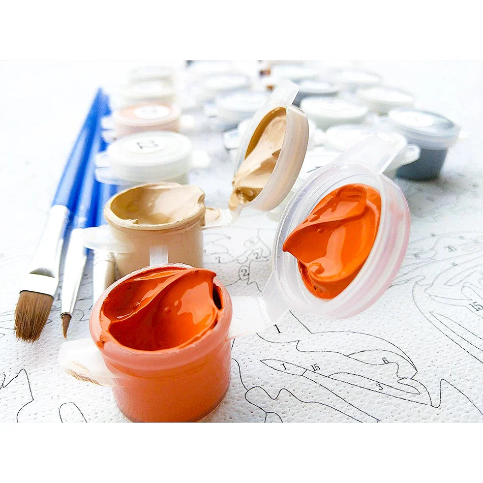 Rosa Rosen | Malen nach Zahlen