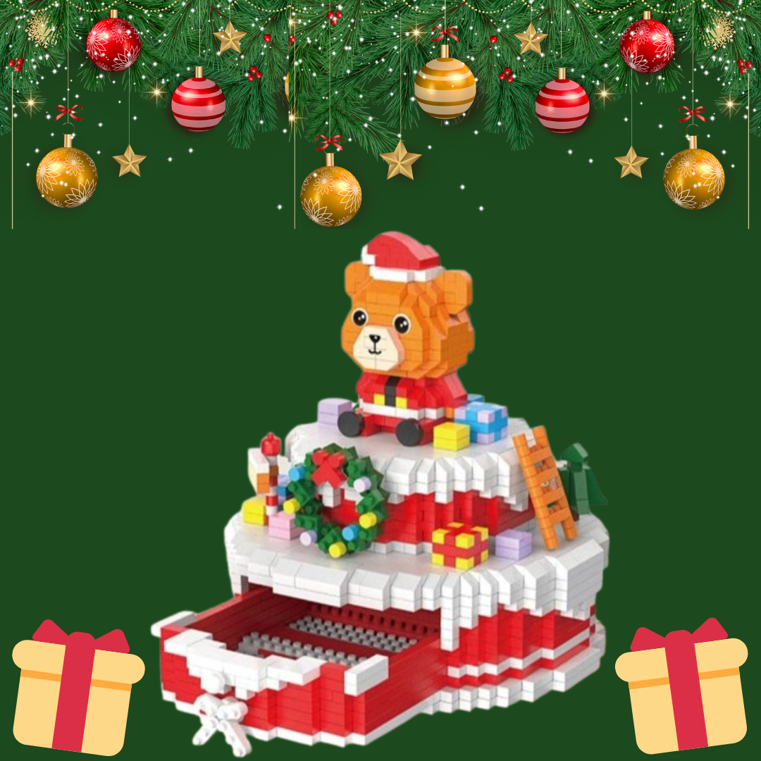 Weihnachtstablett | Bausteine