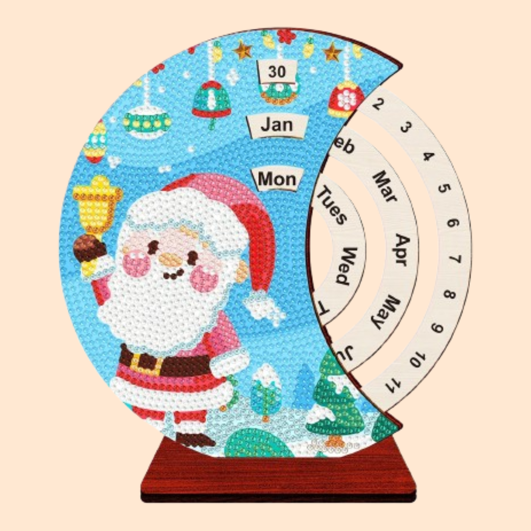 Weihnachtsmann mit Glocke | Kalender | Diamond Painting