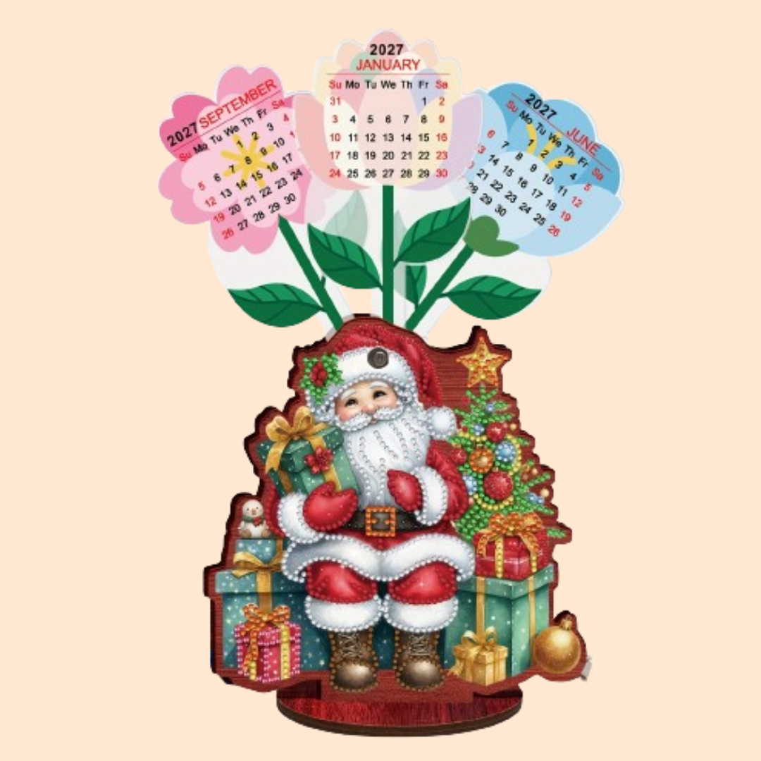 Sitzender Weihnachtsmann | Kalender | Diamond Painting