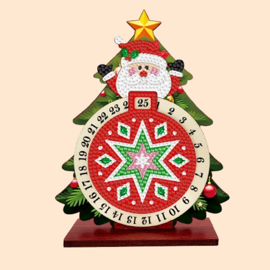 Weihnachtsmann im Weihnachtsbaum | Kalender | Diamond Painting