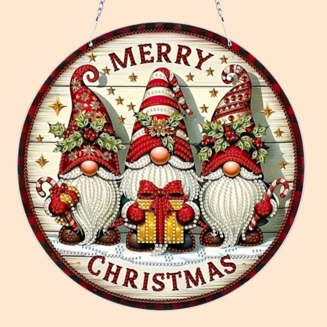 Dekoanhänger | Weihnachtswichtel | Diamond Painting