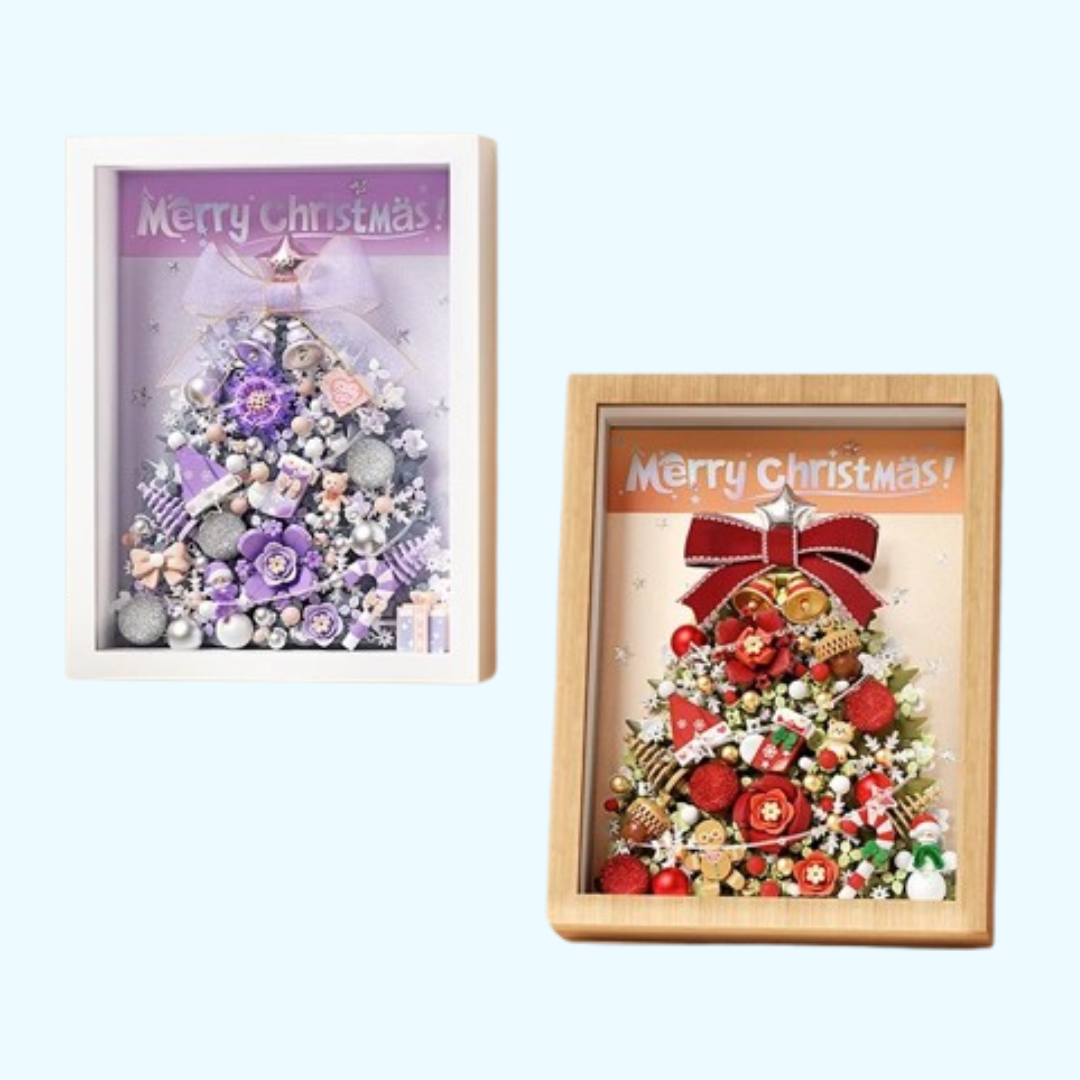 Weihnachtsbaum im Bilderrahmen | Bausteine