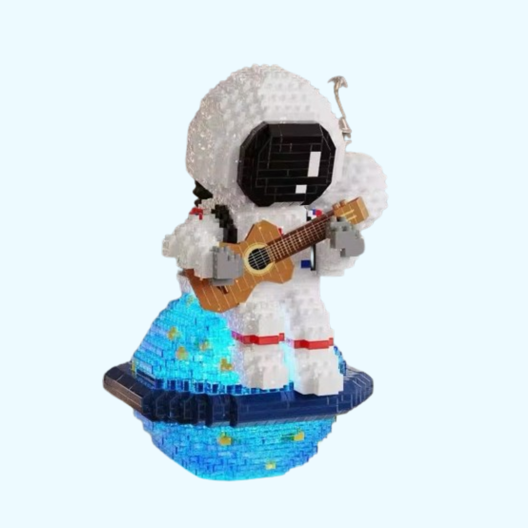 Astronaut mit Gitarre | Bausteine