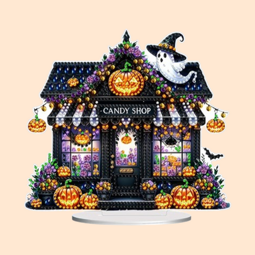 5D Halloween-Süßigkeitshaus | Diamond Painting