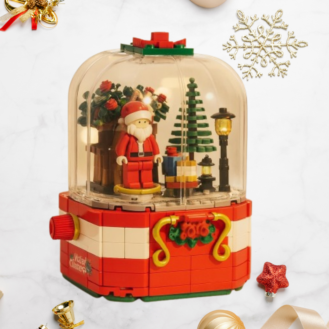 Weihnachtsmann-Spieluhr | Bausteine